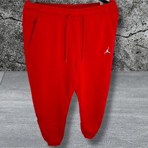 •NWT• Nike Air Jordan Red Sweatpants Joggers• Men’s Small